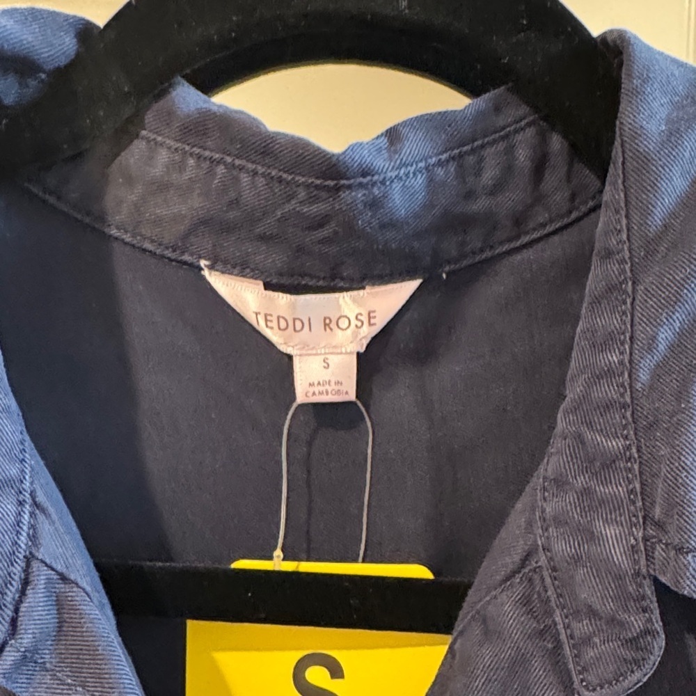NWT Navy Blue Shirt Dress - Picture 2 of 6